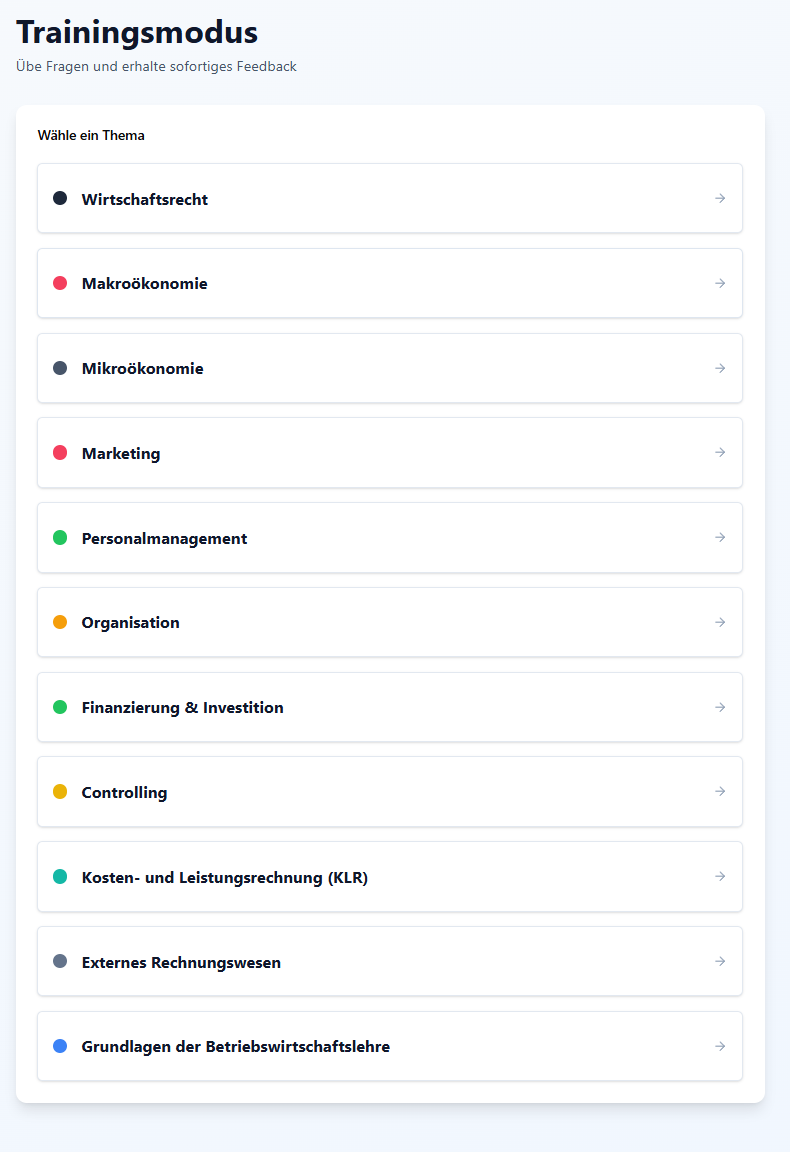 LernApp Betriebswirtschaftslehre Studium Bachelor/Master